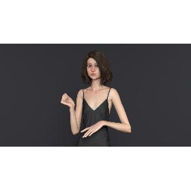 3D Slim Lady